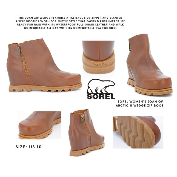 Sorel Women's Joan of Arctic II Wedge Zip Boot - Picture 1 of 9